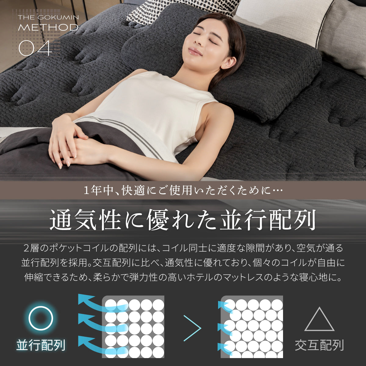 (SALE) セミシングルベッド マットレス付き 2層ポケットコイル ローベッド すのこ (SALE) セミシングルベッド マットレス付き 2層ポケットコイル ローベッド すのこ