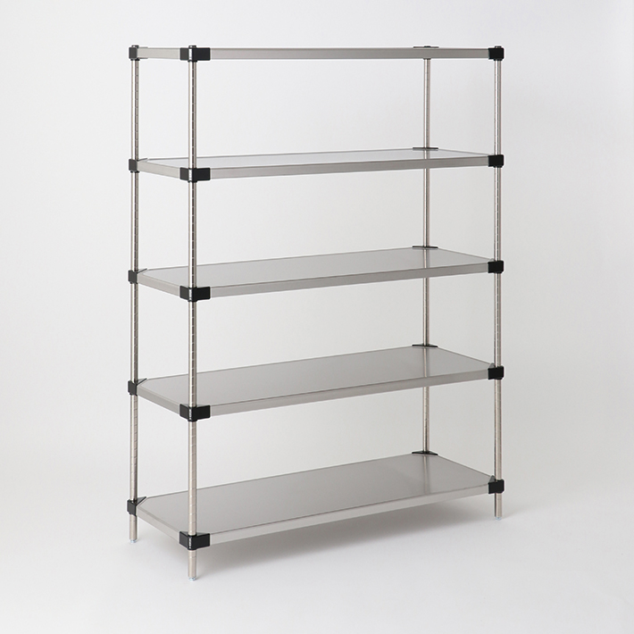 送料別/シェルフ 18−8 ソリッドエレクター シェルフ MSS(S)シリーズ P1390 5段 MSS1520 幅1519×奥行461×高さ1384 送料別/シェルフ 18−8 ソリッドエレクター シェルフ MSS(S)シリーズ P1390 5段 MSS1520 幅1519×奥行461×高さ1384