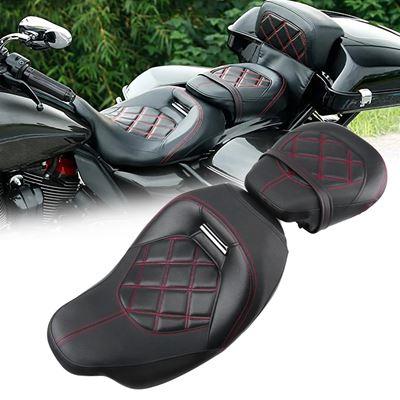 バイクドライバー 助手席ツーアップフロントリアシートハーレーツーリングエレクトラグライドCVOストリートグライドロードキング2009-202