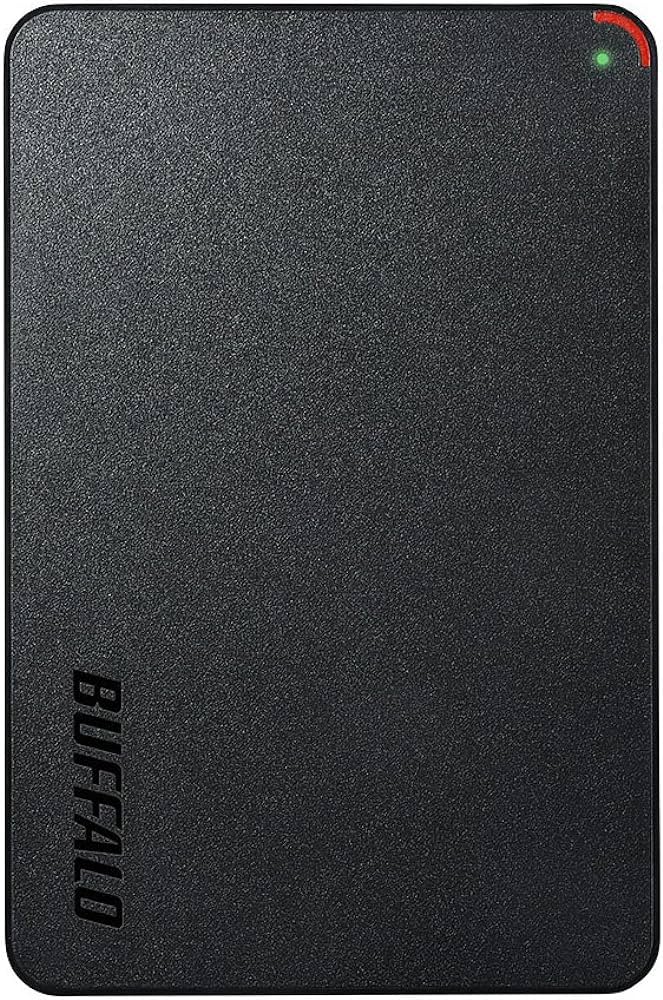 バッファロー USB3.2(Gen1)対応ポータブルHDD Type-Cケーブル付 2TB ブラック HD-PGAC2U3-BA バッファロー USB3.2(Gen1)対応ポータブルHDD Type-Cケーブル付 2TB ブラック HD-PGAC2U3-BA