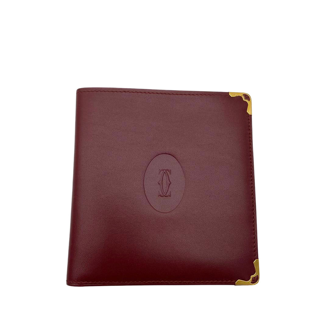 カルティエ 長札入れ 札入れ レディース マストライン ボルドー ゴールド 中古 カルティエ 長札入れ 札入れ レディース マストライン ボルドー ゴールド 中古