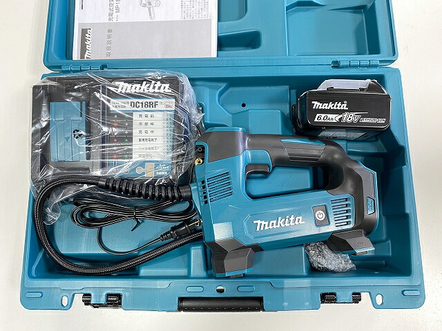 マキタ 充電式空気入れ MP181DZ+バッテリBL1860B+充電器DC18RF付 18V対応 makita オリジナルセット品 マキタ 充電式空気入れ MP181DZ+バッテリBL1860B+充電器DC18RF付 18V対応 makita オリジナルセット品