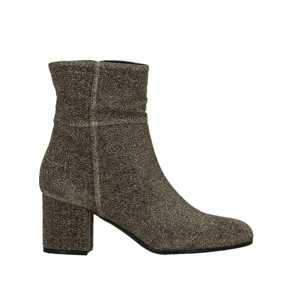 ロンンドンラグ ブーツ シューズ レディース hustlers shimmer block heeled ankle boots Gold