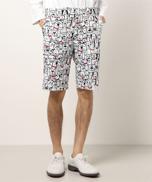 ラウドマウス メンズ ショートパンツ ストレッチ インディペンデンスフラッグ 763302(349) 日本規格 3SS2 Loudmouth ゴルフウェア 派手 MAY2