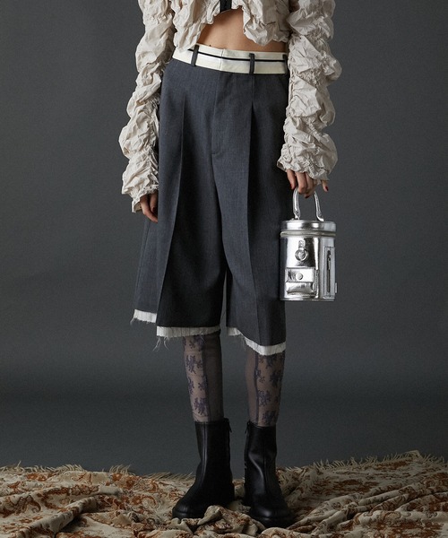 パンツ 「24AUTUMN PRE ORDER」ウールハーフパンツWool Half Pants レディース