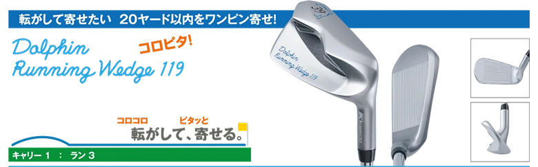 キャスコ ドルフィン ピッチ&ランウェッジ DPW-119 34インチ スチールシャフト シルバー