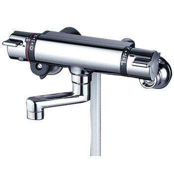 [KF800TJS]　KVK サーモスタット式シャワー KF800シリーズ 170mmパイプ付 ヘッド：浄水 ホース：白1.6ｍ ハンガー：白