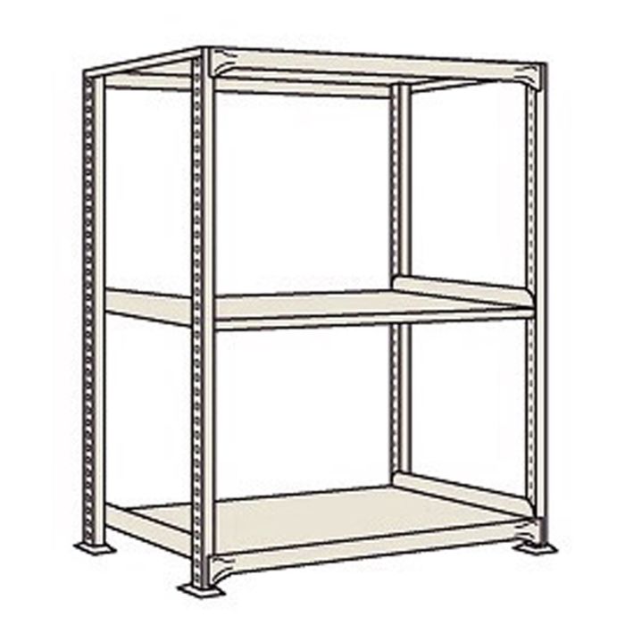 サカエ 中量棚BW型(500kg/段・連結・高さ1500mm・3段タイプ) BW9753R