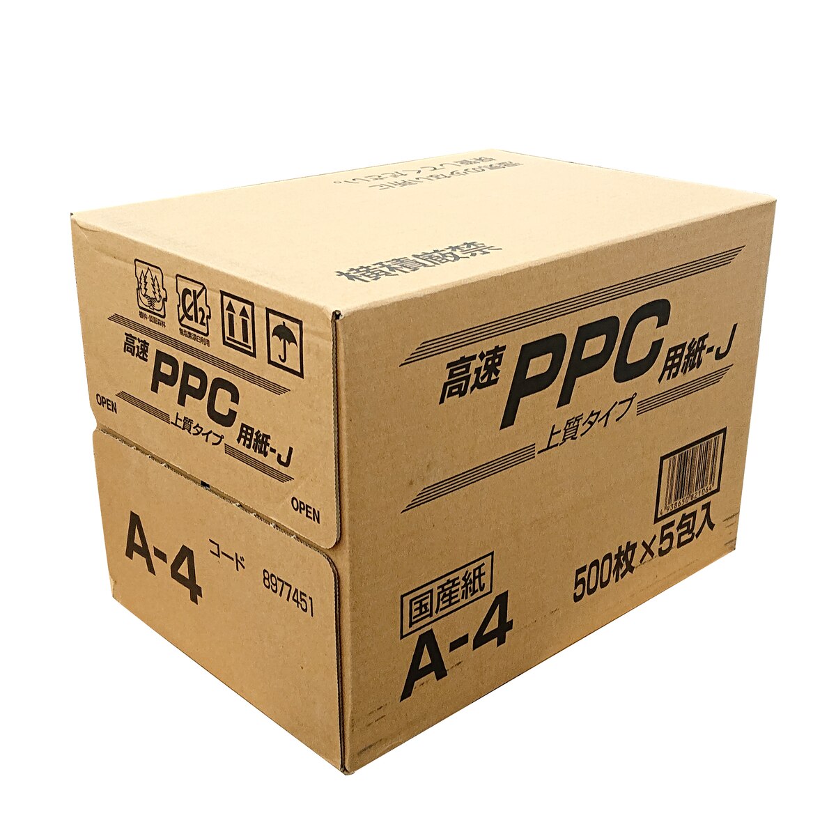 （まとめ） TANOSEE PPC用紙 Pure White A4 1箱（2500枚：500枚×5冊） 〔×10セット〕 代引不可