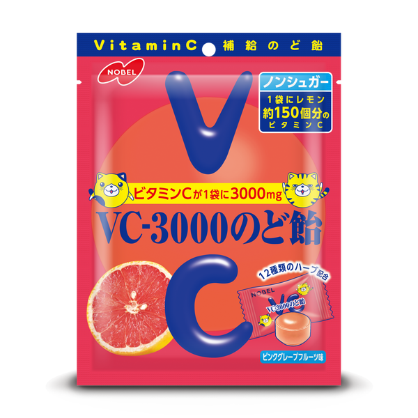 業務用菓子問屋GGxノーベル製菓　１０粒 ＶＣ−３０００のど飴×120個