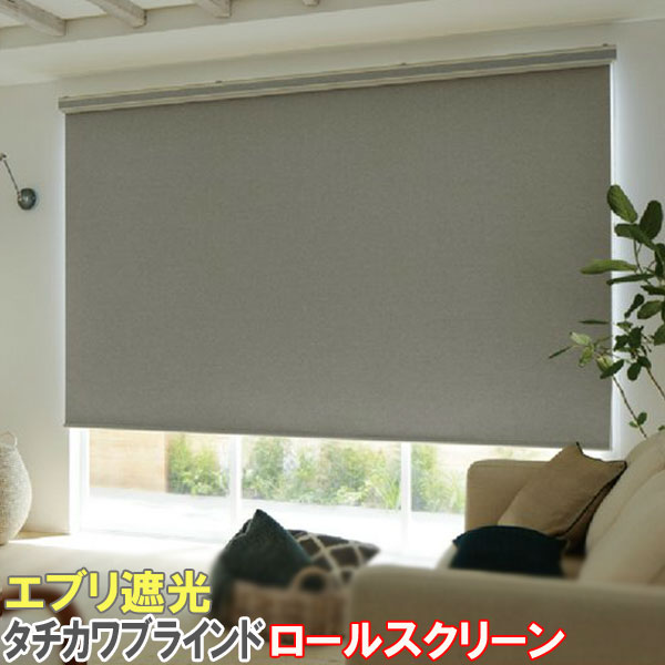ロールスクリーン タチカワ ブラインド ラルクシールド 電動 ホームタコス エブリ遮光 RS-8461〜8500 幅250×高さ160cmまで