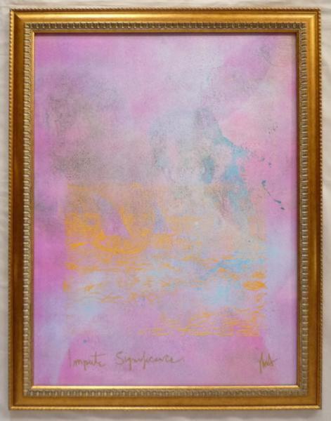 額縁付きヨーロッパ製絵画 シートサイズ60X80cm -5-特価-