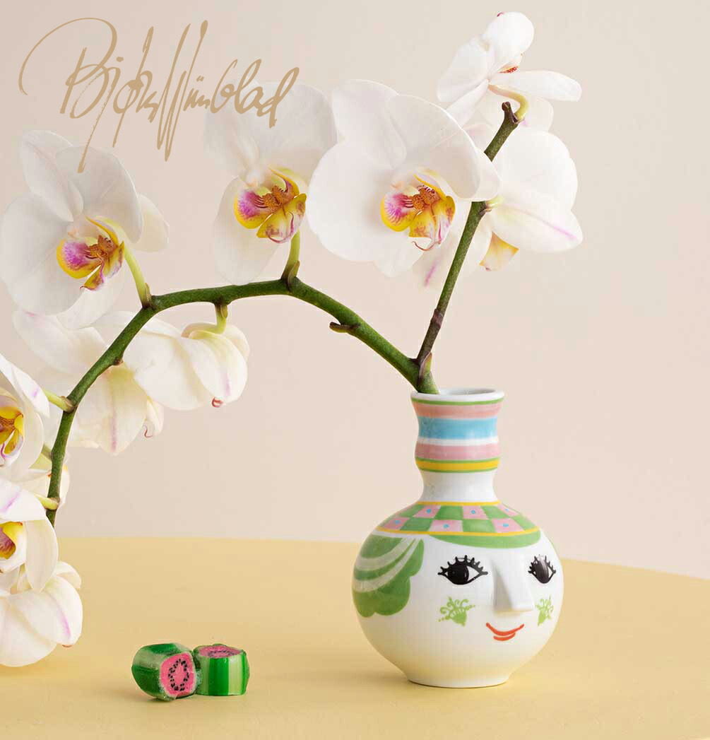 LADY WITH HAT VASE H20cm ビヨン・ヴィンブラッド Bjorn Wiinblad 北欧デンマーク 54050