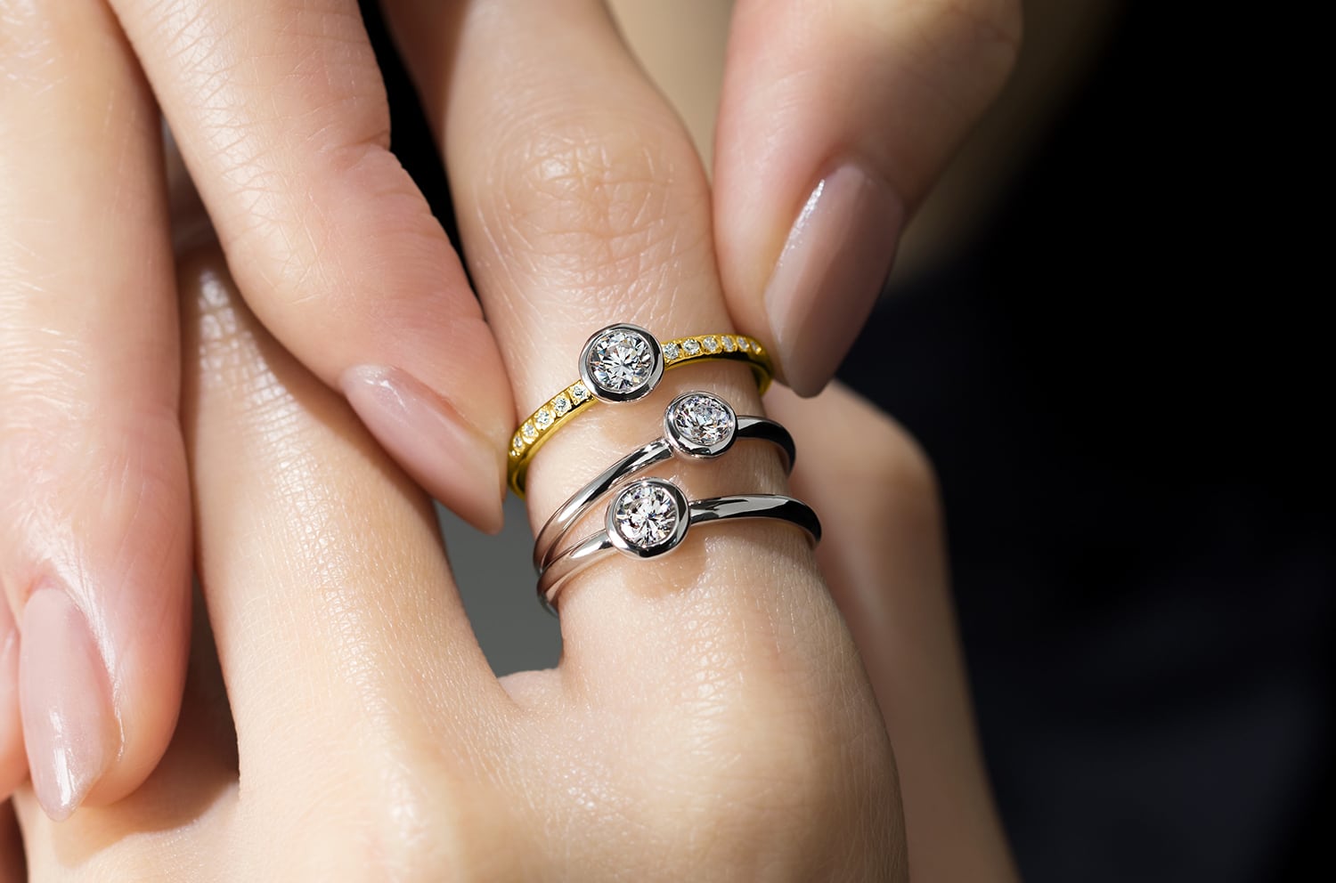 ダイヤモンドリング ダイヤリング ダイヤモンド指輪 ダイヤモンド 0.40ct台 プリンセスカット ラウンドカット プラチナ 4月 プレゼント ご褒美 自分買い