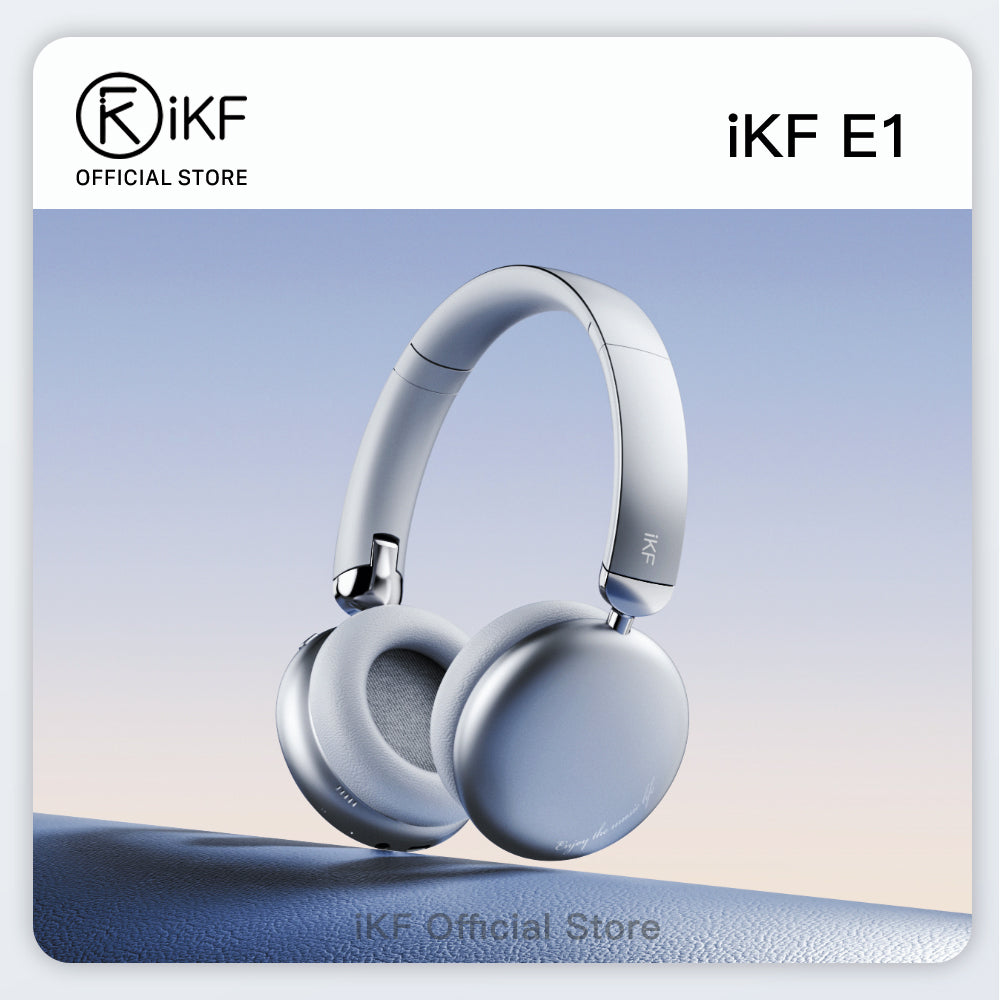 iKF-K2 Noise Reduction Dual Device Wireless/Wired Headset Stereo, Soft Memory Earmuff Low Delay Game Mode Headset Auxiliary Audio Cable is Lightweight