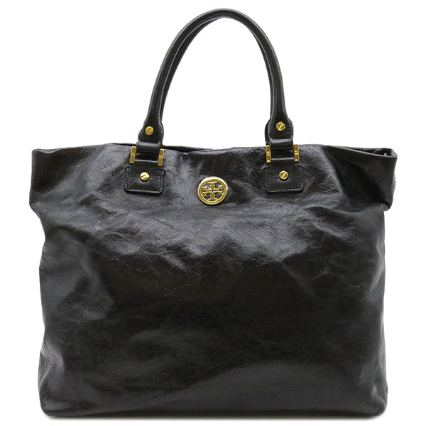 トリーバーチ TORY BURCH ロゴ 2WAYバッグ ハンドバッグ レザー バイカラー ペールオレンジ イエロー 本物保証 超美品