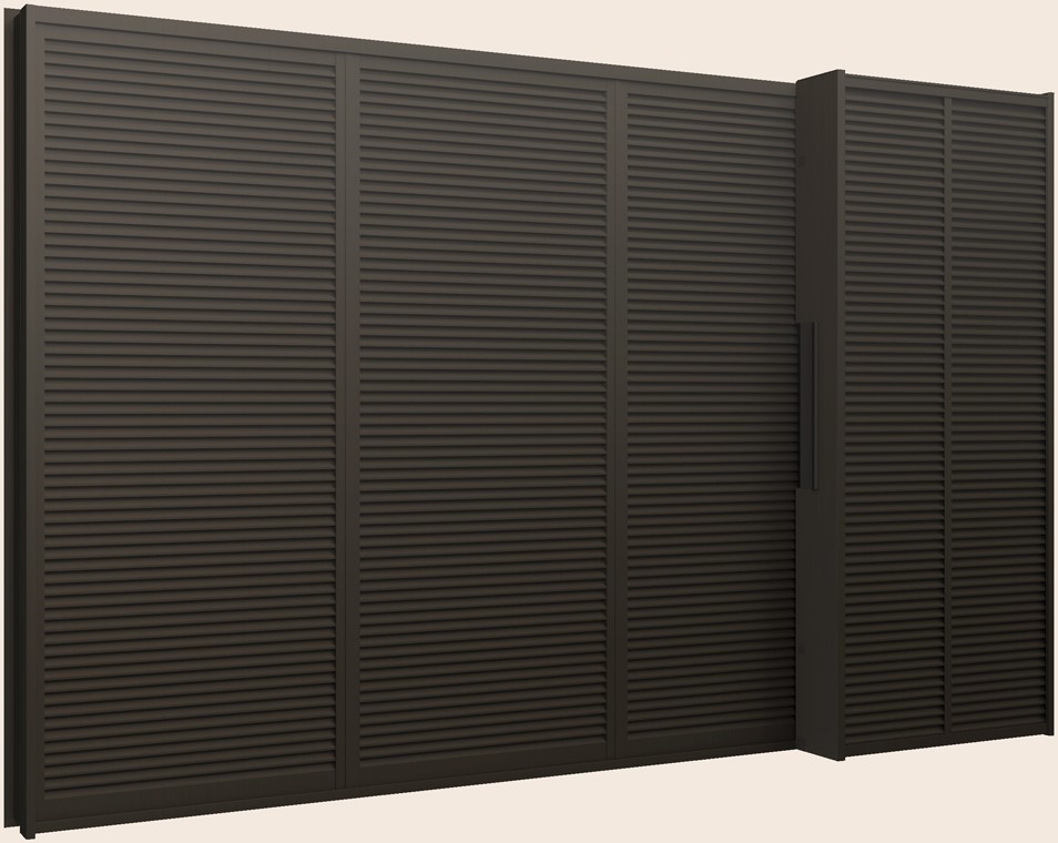 サーモスL 雨戸付引き違い 4枚建て(雨戸3枚) 半外付型 鏡板なし 一般複層ガラス仕様 251114 W：2550mm×H：1170mm LIXIL リクシル TOSTEM トステム