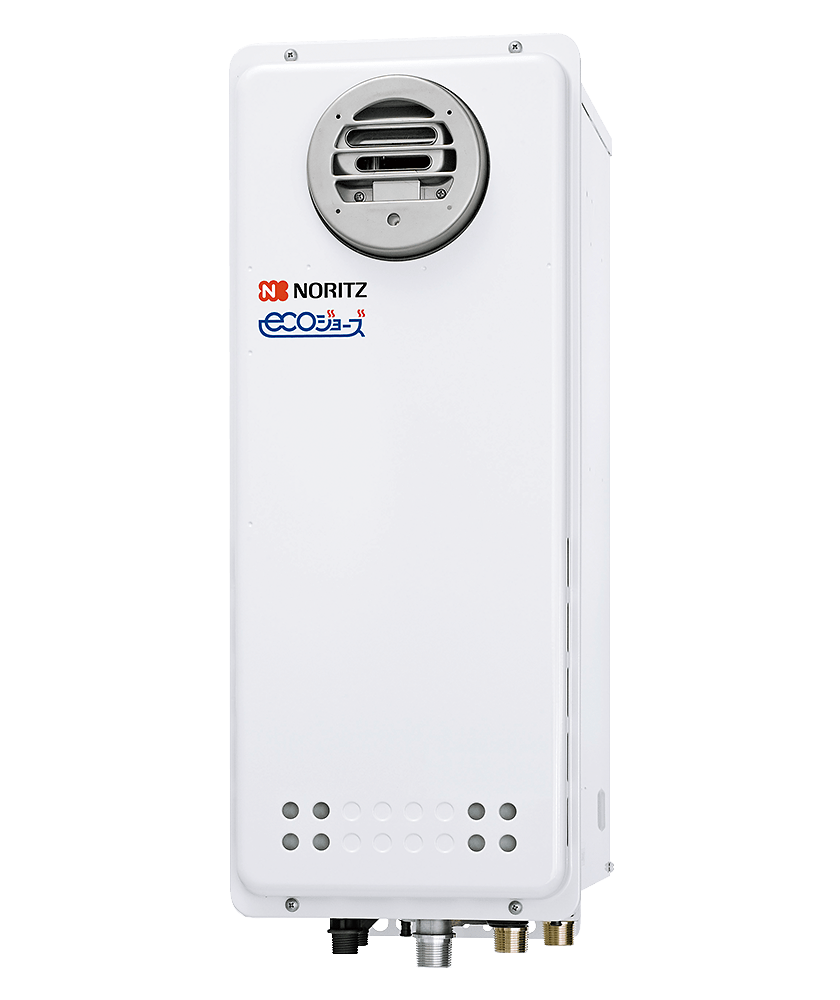 NORITZ GT-C2063SAWX-L BL-20A-13A エコジョーズ GT-C 63シリーズ ガスふろ給湯器(都市ガス用・屋外PSアルコープ設置形・オート・20号)