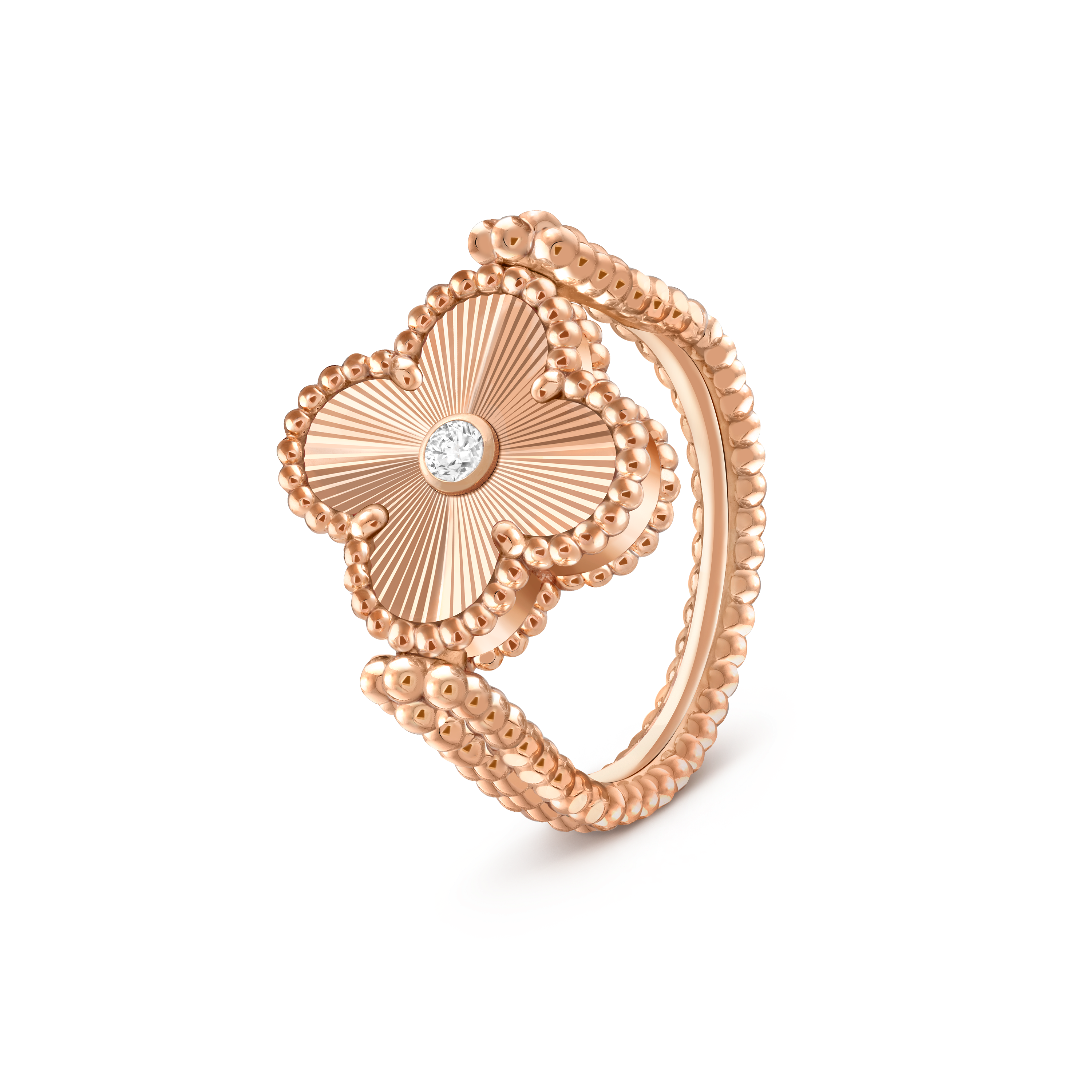 ヴァンクリーフ＆アーペル Van Cleef & Arpels シニアチュールリング K18ピンクゴールド/ダイヤモンド ジュエリー 中古