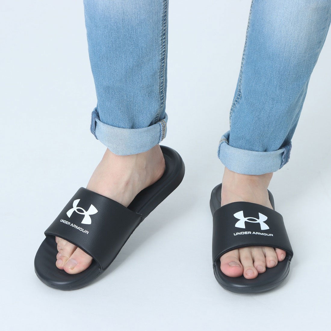 アイスライド サンダル メンズ Boston College Eagles ISlide Distressed Slide Sandals Gray