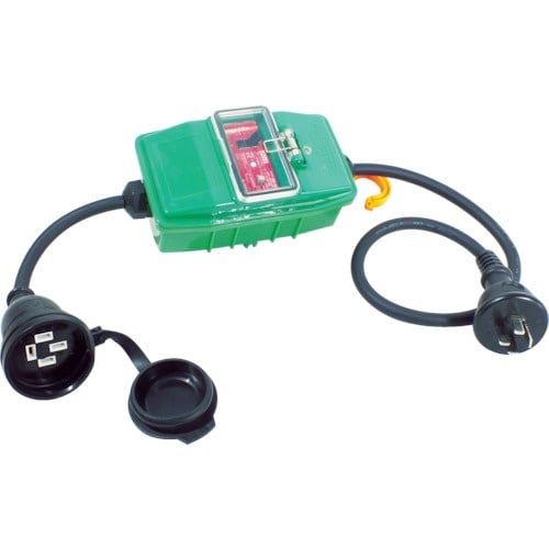 日動 防雨型ポッキン延長ブレーカ 100V 漏電しゃ断器付 1m PBW-EB-T