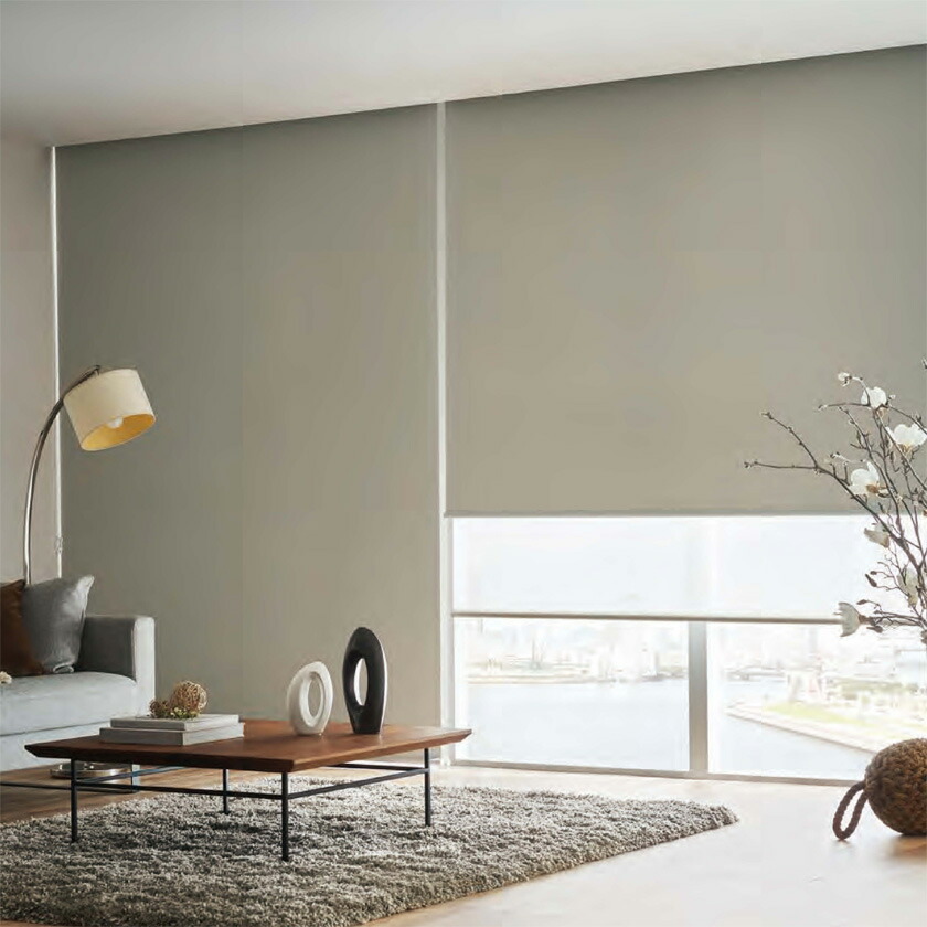 ロールスクリーン タチカワ ブラインド ラルク 遮光モヘアガイドレール エッジ RS-8513〜8514 幅2000×高さ2000mmまで