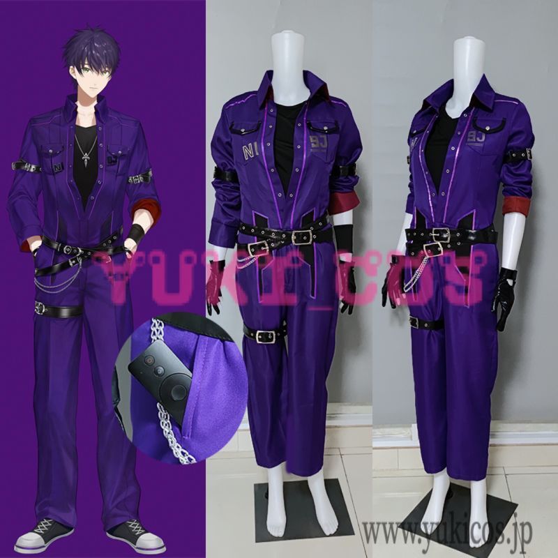 バーチャルYouTuber 風 剣持刀也 コスプレ衣装 ウィッグ コスチューム cosplay イベント演出服アニメ変装仮装ハロウィン