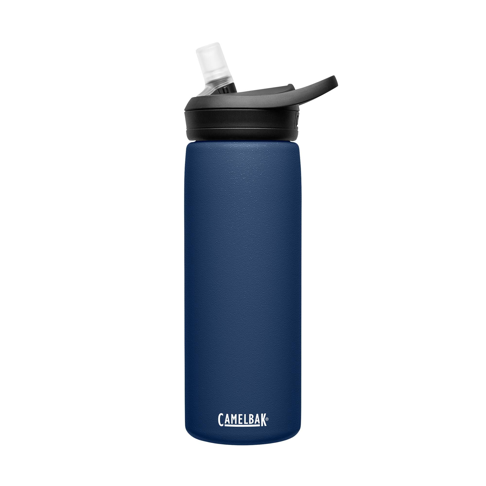 CamelBak eddy+ Water Bottle with Straw 20oz - Insulated Stainless Steel, Black