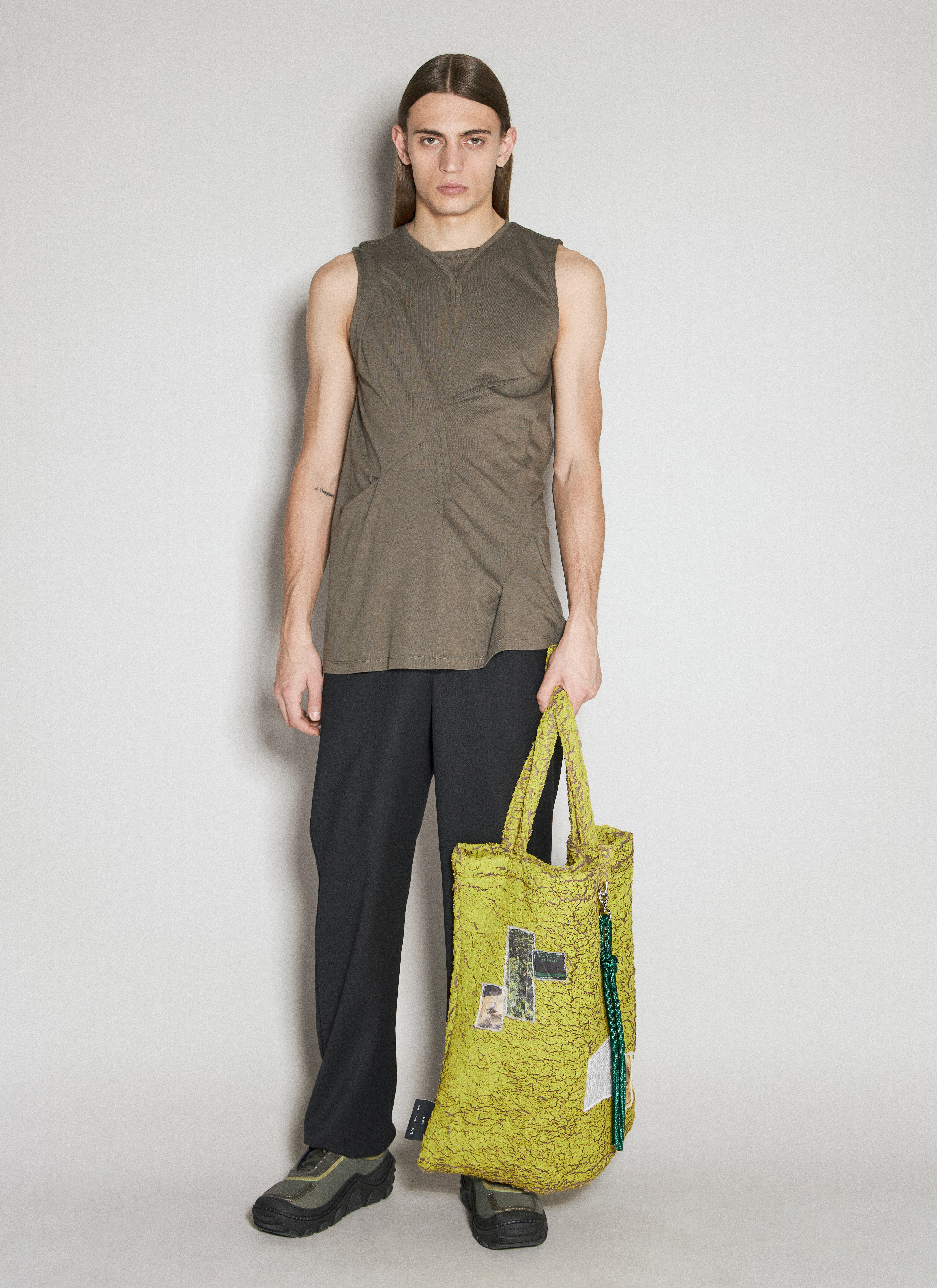 SONG FOR THE MUTE◆PAINTED SHERPA JACKET/ジャケット/40/ポリエステル/YLW