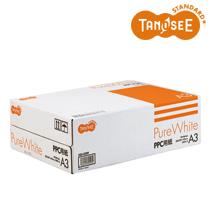 （まとめ） TANOSEE PPC用紙 Pure White A4 1箱（2500枚：500枚×5冊） 〔×10セット〕 代引不可