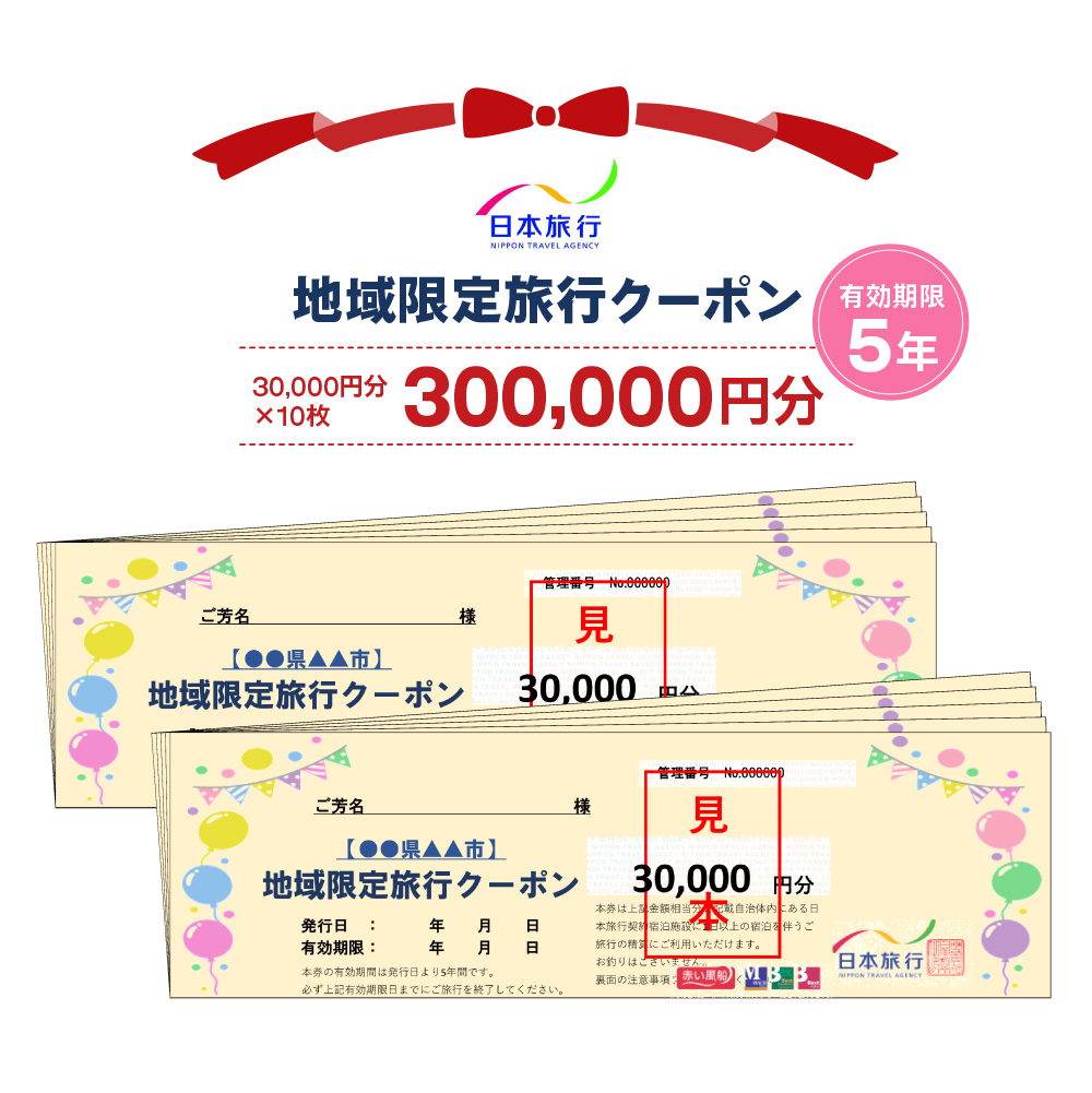 ふるさと納税 福島県郡山市 　日本旅行　地域限定旅行クーポン30,000円分