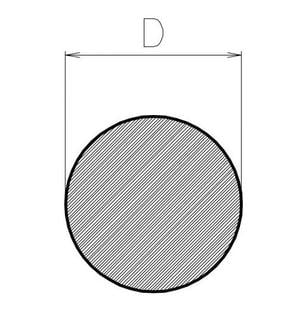 アルミ 5052引抜丸棒 直径38mm　800 mm