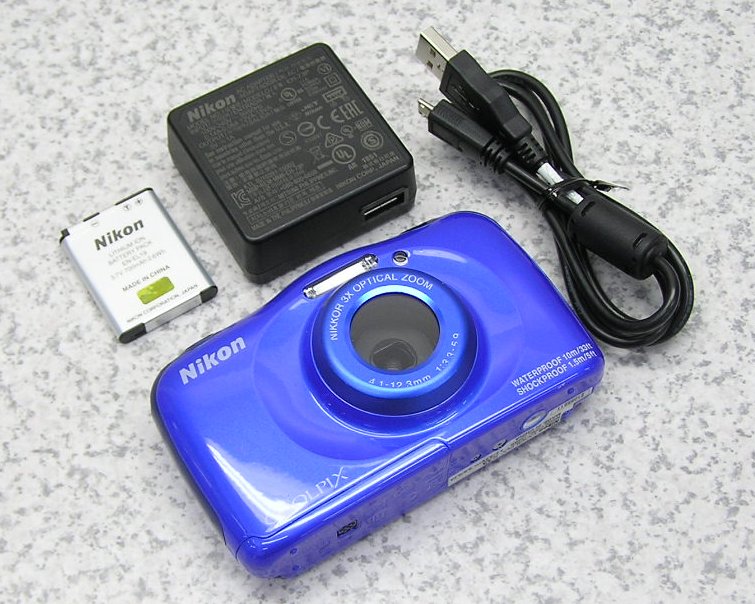 Nikon デジタルカメラ S33 防水 1317万画素 S33 ブルー S33BL