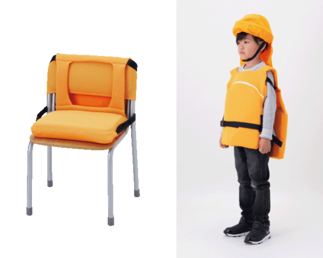 避難用簡易保護帽 でるキャップ for school （子供用） DCFS-01