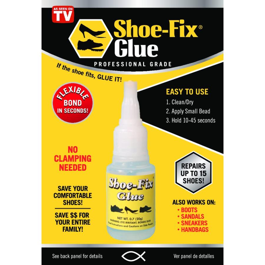 Shoe Fix 靴修理靴のり：即刻の専門の等級の靴修理のり 0.7オンス（20g）クリア Shoe Fix Shoe Glue: 並行輸入品