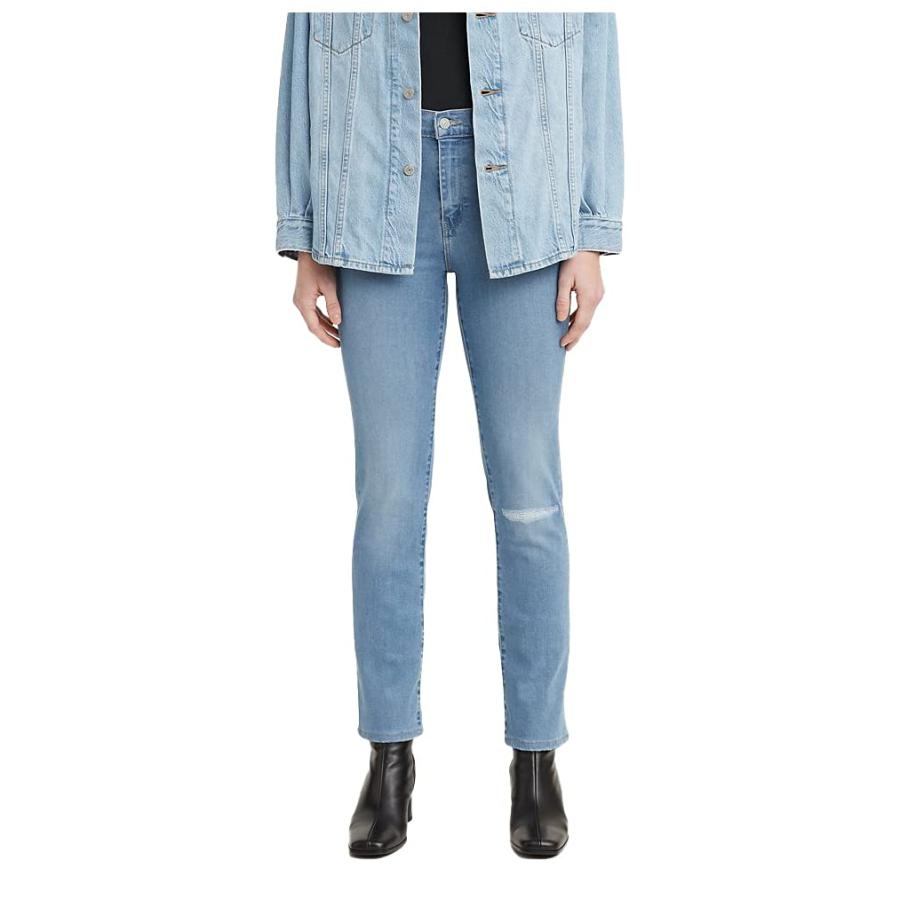 Levi's Women's Premium 724 High Rise Straight Jeans, Rio Meet Up 並行輸入品