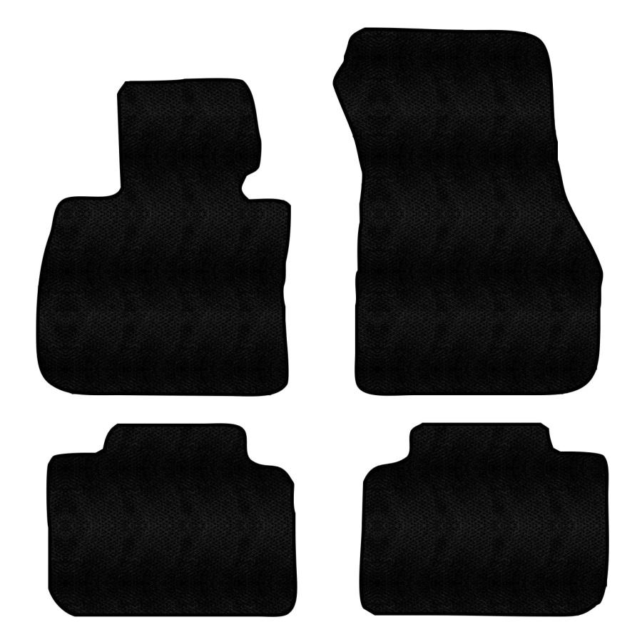Custom Fit Front & Rear Carpet Floor Mats, Black, Compatible wit 並行輸入品