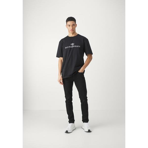 ハン コペンハーゲン Tシャツ レディース トップス LOGO BOXY TEE UNISEX - Print T-shirt - black