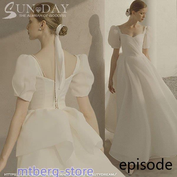 秋 ウェディングドレス 白 フォーマルドレス ウエディングドレス エレガント パーティードレス 花嫁ロングドレス ワンピース結婚式