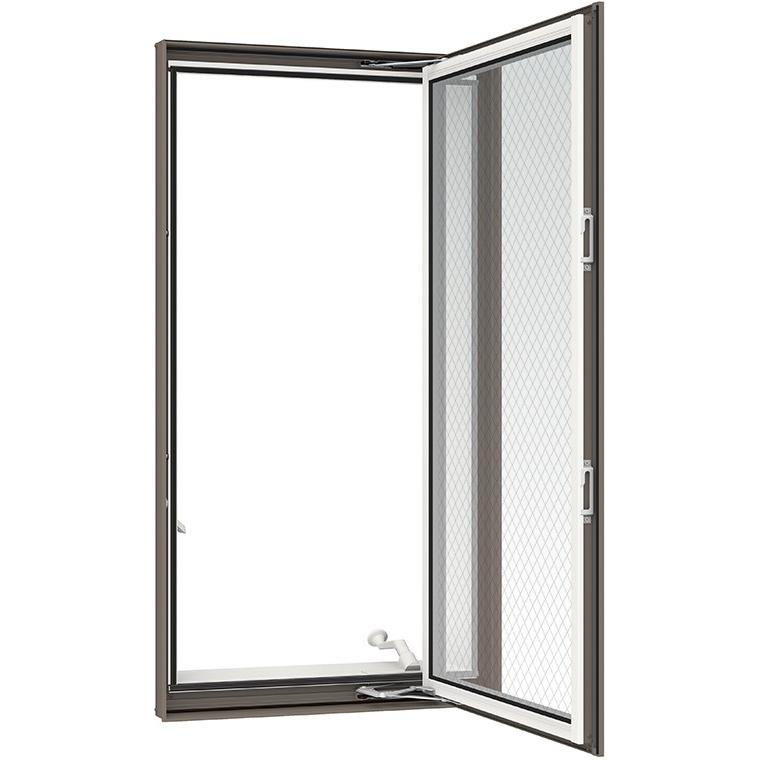 防火戸FG-H 縦すべり出し窓T / オペレーターハンドル Low-E複層ガラス(網入り)仕様 02622 W：300mm × H：2,270mm LIXIL リクシル TOSTEM トステム