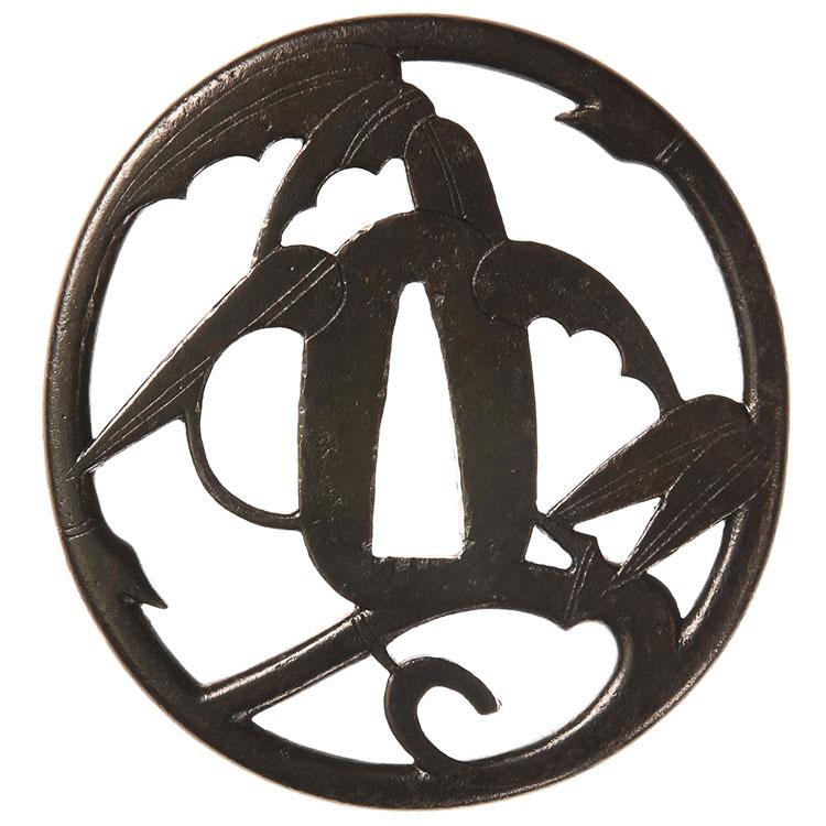 鍔・鐔 神吉 竹透/鐔刀装具 日本刀 刀剣