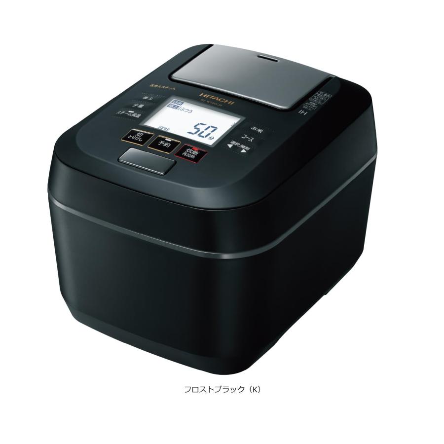 日立 炊飯器 5.5合 圧力IH ふっくら御膳 蒸気カット 40時間保温 RZ-W100CM K フロストブラック