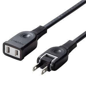 業務用 まとめ買い サンワサプライ 電源延長コード 2P ブラック 3m TAP-EX2103BK 1本 パソコン 周辺機器 電源タップ[▲][TP]