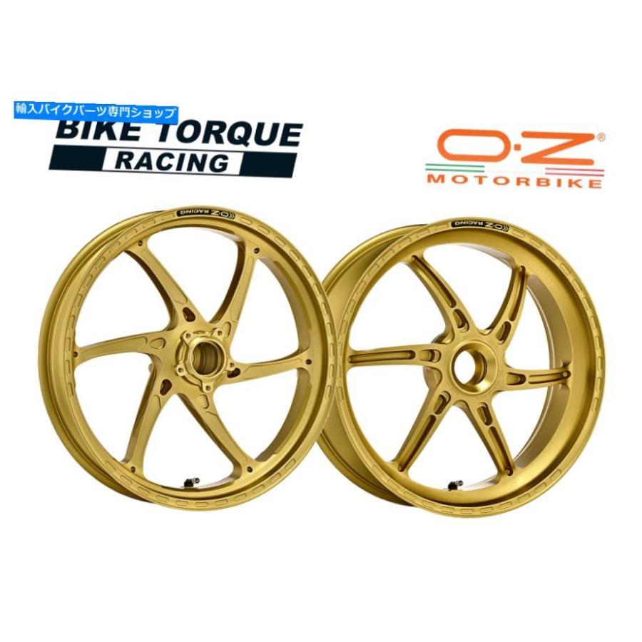 ホイール OZ GASS RS-Aゴールド鍛造アロイホイールDUCATI 998すべて OZ Gass RS-A Gold Forged Alloy Wheels to fit Ducati 998 ALL