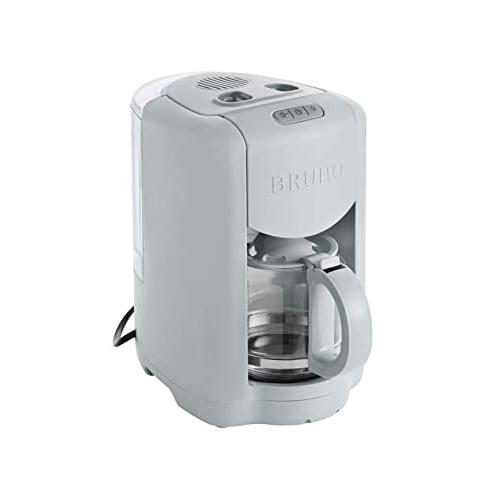 BRUNO ブルーノ コンパクト ミル付き コーヒーメーカー 全自動 一人用 二人用 2杯 から 5杯 ブルーグレー BOE104-BGY