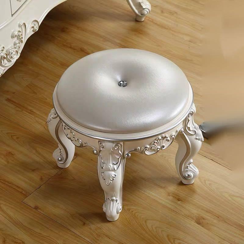 A35716 高級軟座テーブル椅子 ．イス家具 アメリカ式スツール　ヨーロッパ式スツール 猫脚 雕刻 インテリア調 腰掛け