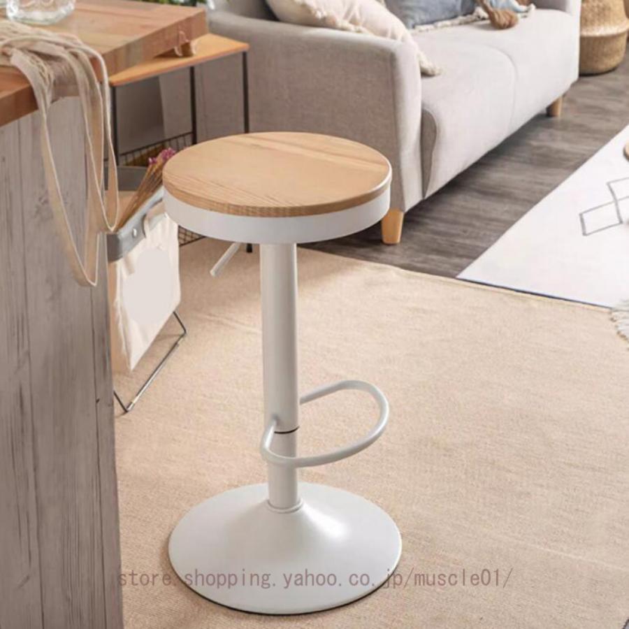 カウンターチェア バーチェア ハイスツール おしゃれ 椅子 スツール 丸椅子 店舗 レザー 北欧 レトロ ヴィンテージ 西海岸 回転式 昇降式 チェア チェアー