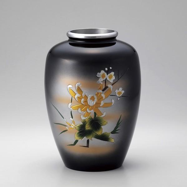 花瓶 花器 フラワーベース 夏目四君子 8寸 花びん オブジェ 花立 置物 置き物 飾り インテリア 贈り物 お祝い 内祝