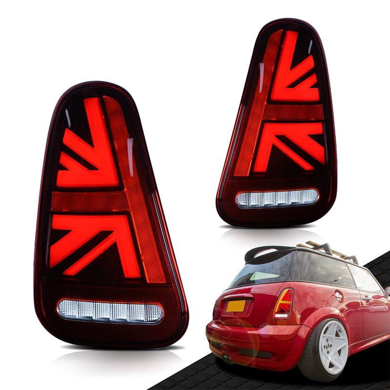 Archaic ミニクーパー テールランプ mini R50 R52 R53 テールライト 全LED ユニオンジャック仕様 流れるウインカー