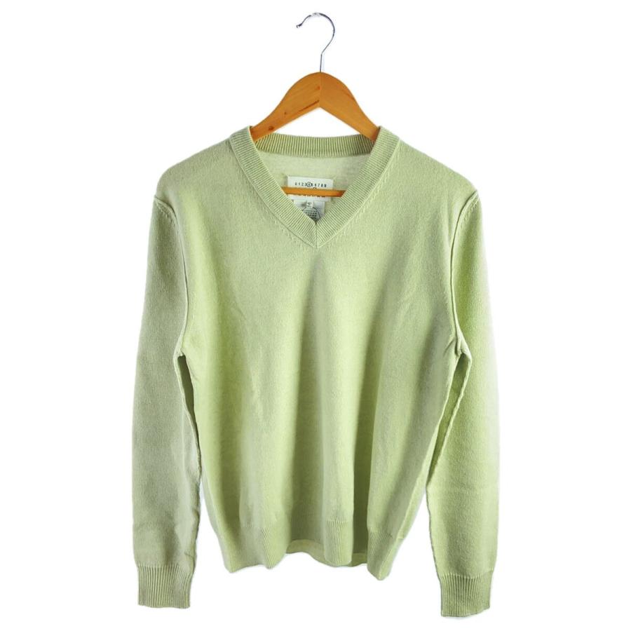 Maison Margiela◆Vネック/セーター(厚手)/M/カシミア/GRN/SI0HA0001